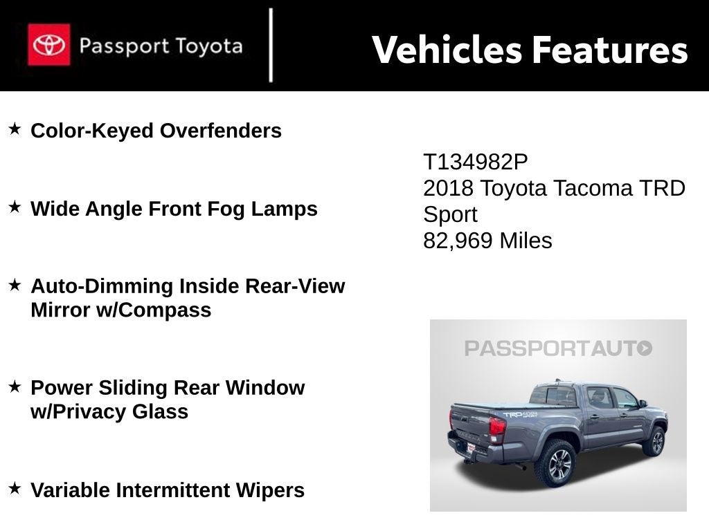 2018 Toyota Tacoma TRD Sport V6