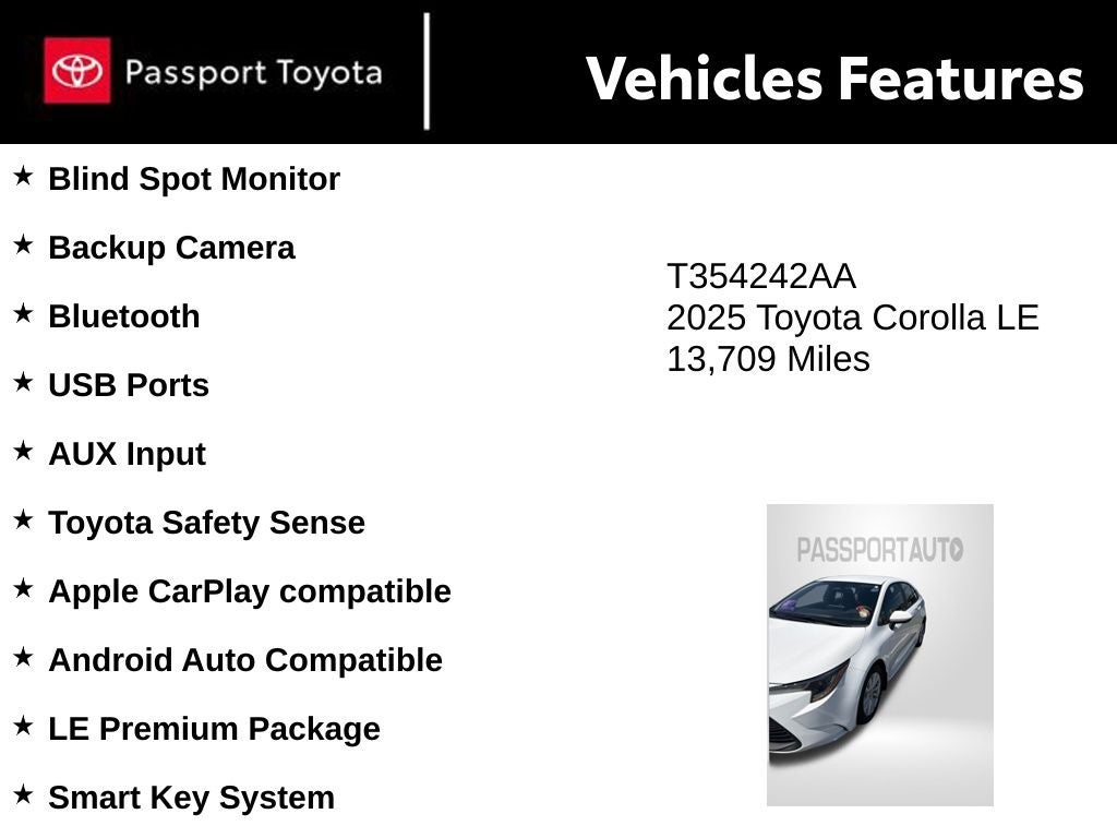 2025 Toyota Corolla LE