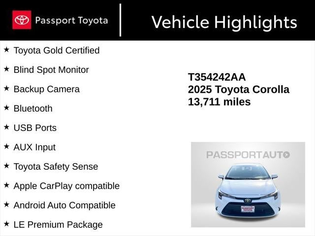 2025 Toyota Corolla LE