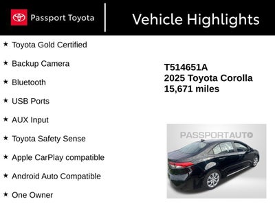 2025 Toyota Corolla LE
