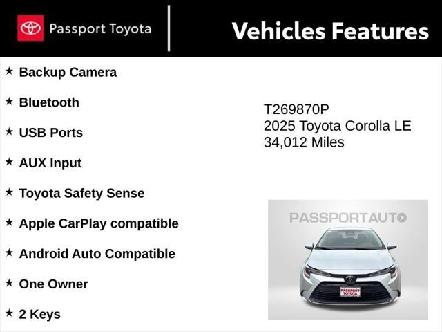 2025 Toyota Corolla LE