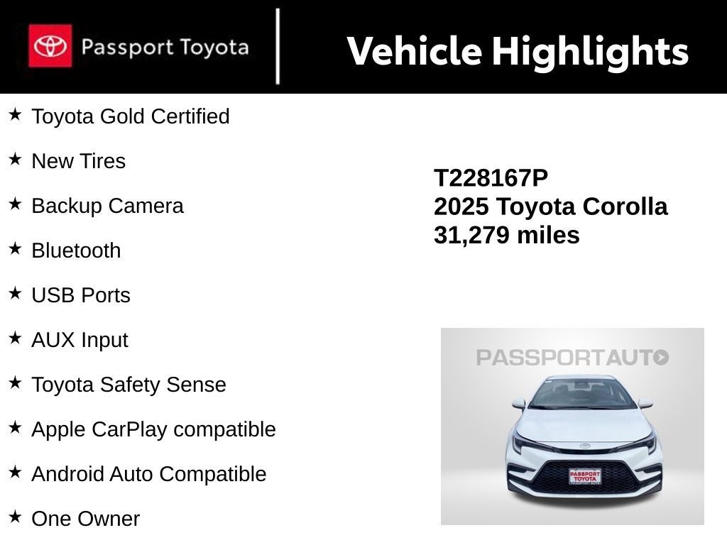 2025 Toyota Corolla SE