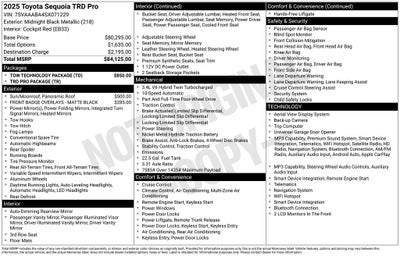 2025 Toyota Sequoia TRD Pro