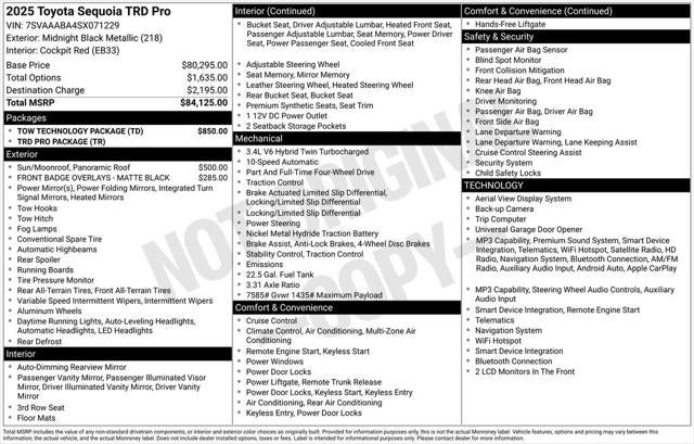 2025 Toyota Sequoia TRD Pro