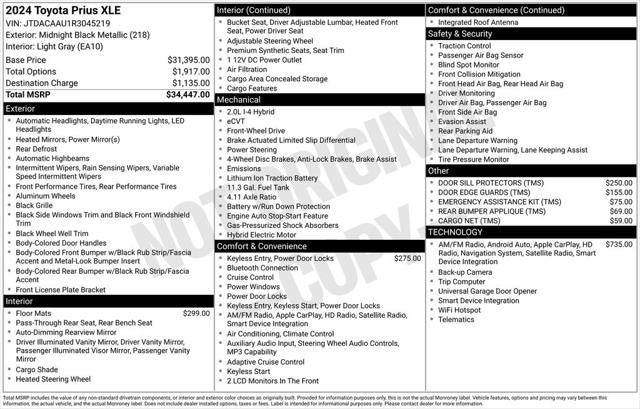 2024 Toyota Prius XLE