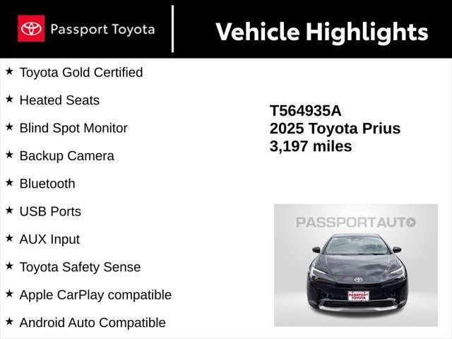 2025 Toyota Prius XLE