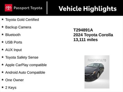 2024 Toyota Corolla Hybrid LE