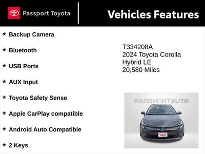 2024 Toyota Corolla Hybrid LE