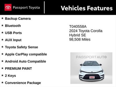 2024 Toyota Corolla Hybrid SE