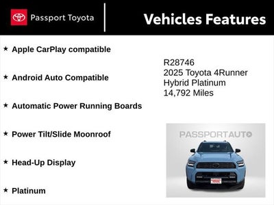 2025 Toyota 4Runner i-FORCE MAX Hybrid Platinum